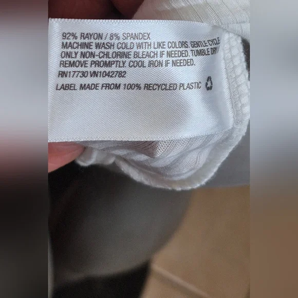 Wild Fable White Ribbed Bodysuit - Picture 12 of 12